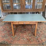 blue table