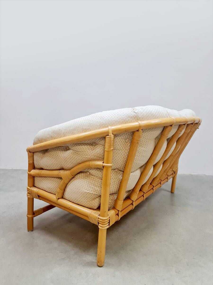 Vintage rattan bamboo lounge sofa ‘Boho-style’