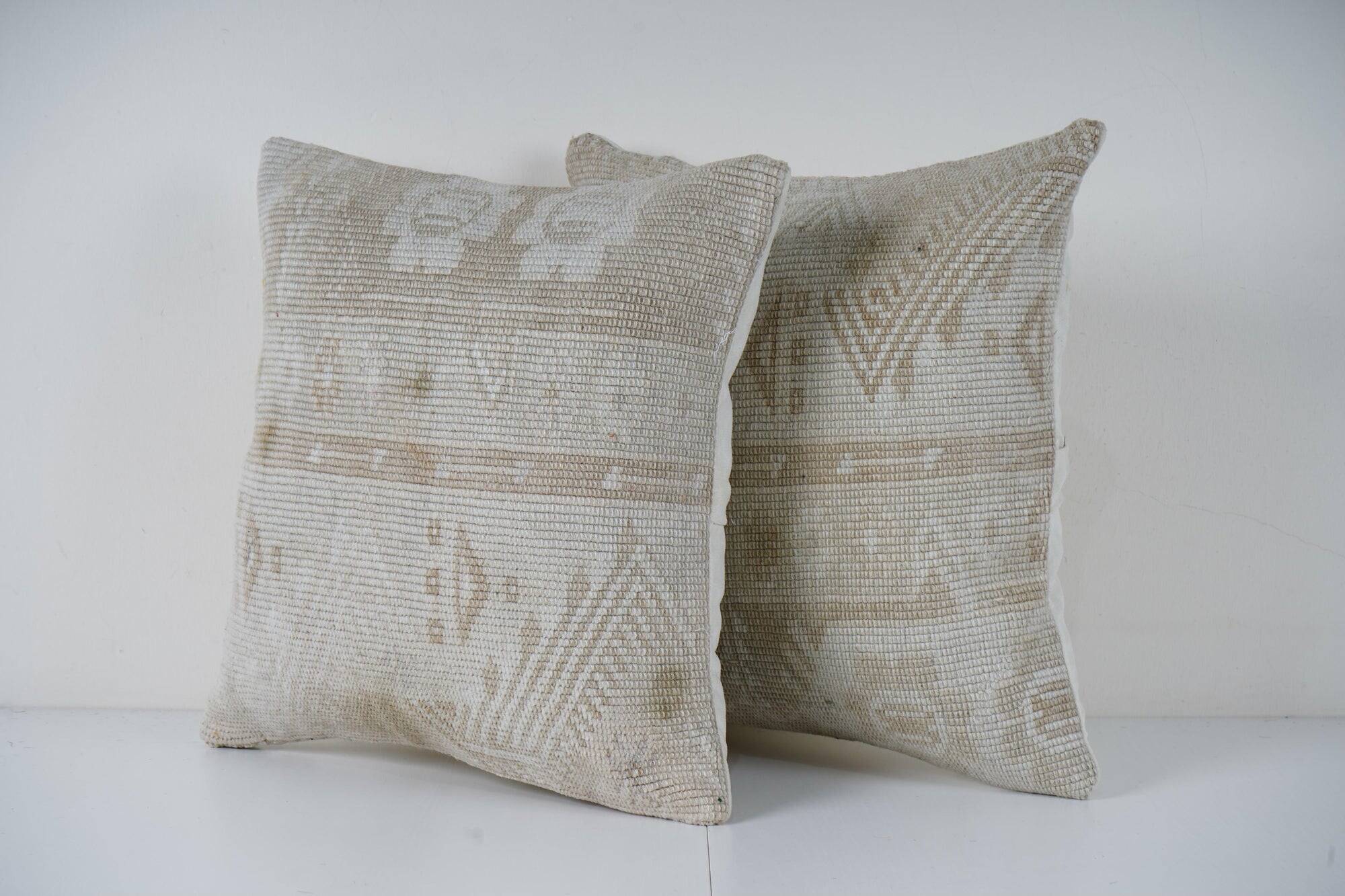 Set of 2 vintage Turkish cushion covers 41x41 cm