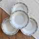 4 vintage deep plates, ironstone Saint Amand model 6000