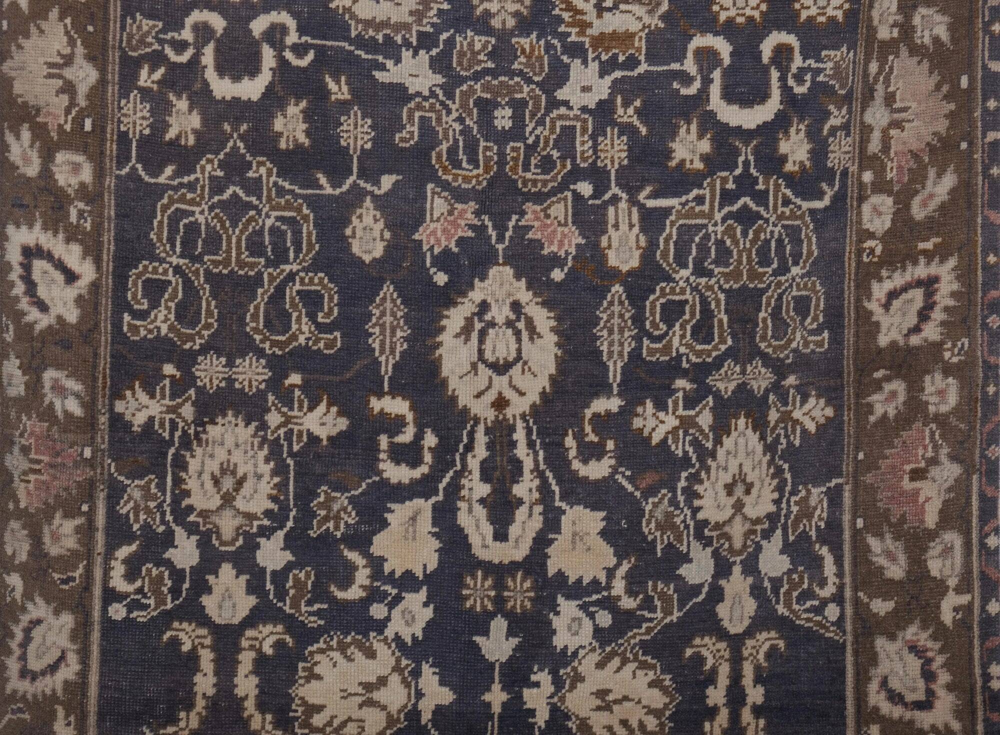 Vintage Turkish handmade rug 130x219 cm