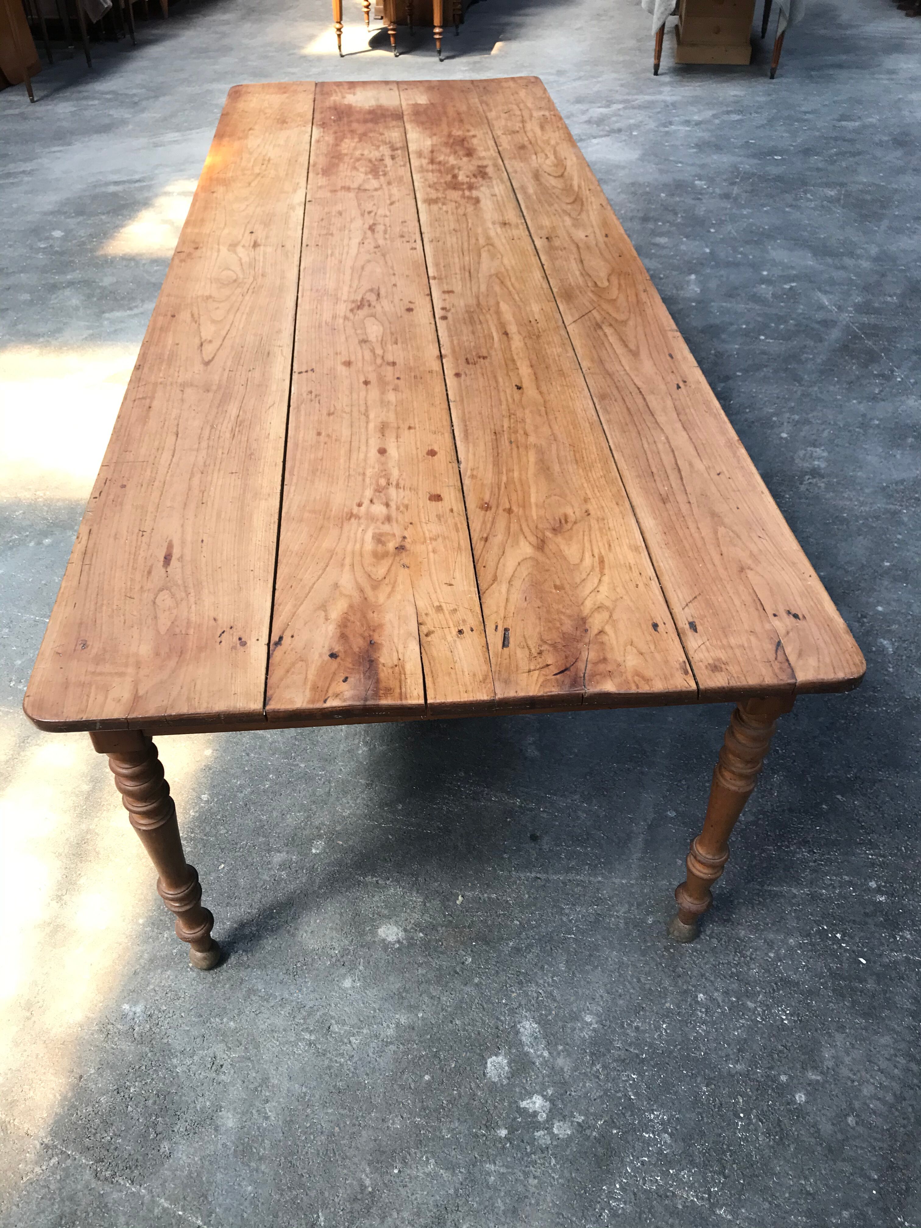 Louis Philippe farm table at 6 feet