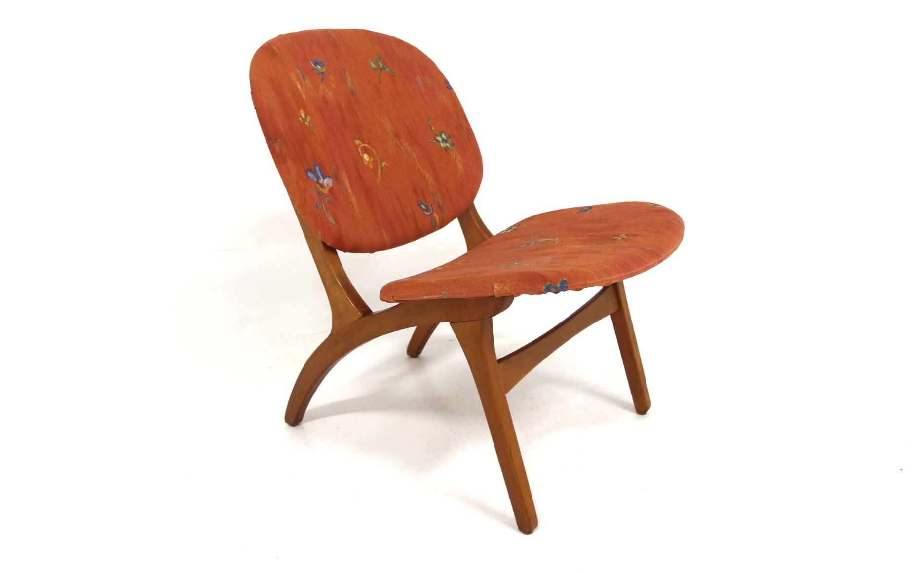 Fauteuil scandinave en hêtre, "Jylland" JIO Möbler, Suède, 1950