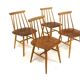 Set of 4 teak "Fanett" chairs by Ilmari Tapiovaara, Sweden, 1960