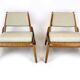 Restored Mid-Century Scandinavian Hunting Chairs by Kristiansson, 1950s