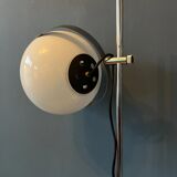 White vintage Dijkstra mushroom floor lamp
