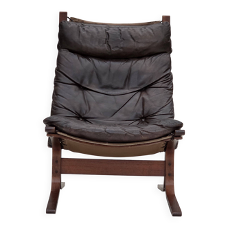 1970s, Norwegian design by Ingmar Relling, model "Siesta", leather.