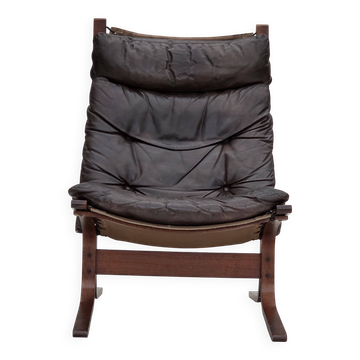 1970s, Norwegian design by Ingmar Relling, model "Siesta", leather.