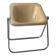 Plona Armchair in Beige Leather & Chrome by G. Piretti for A. Castelli, 1970s design