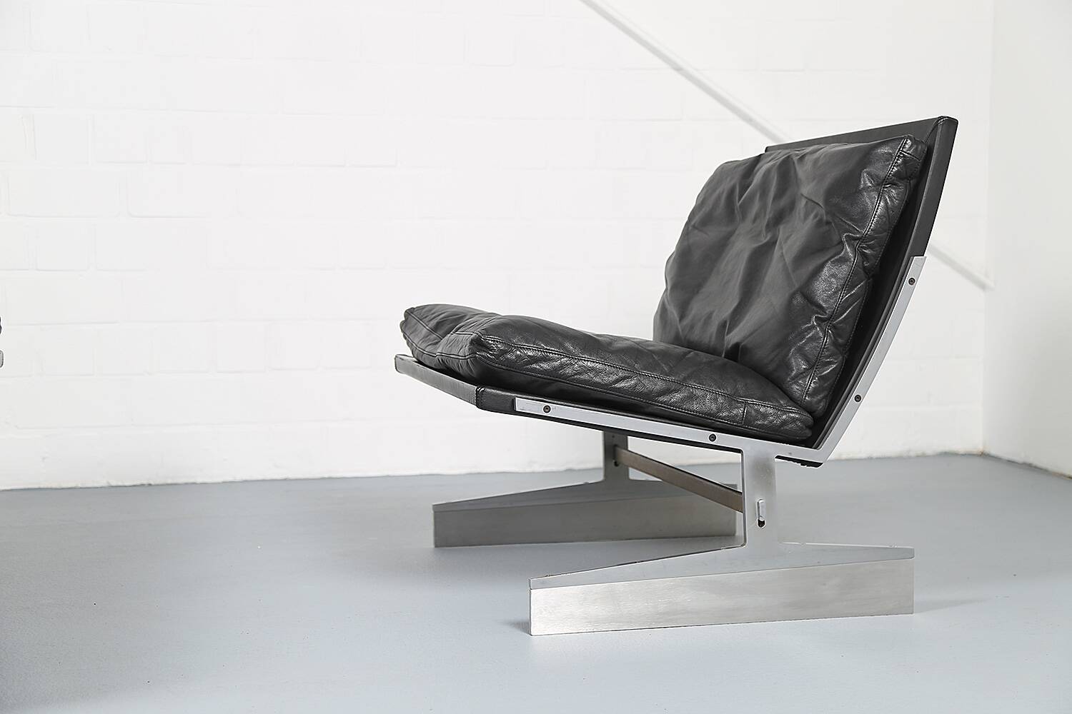 Fabricius & Kastholm Bo-Ex Set BO-562 leather sofa and BO-561 armchair 1960