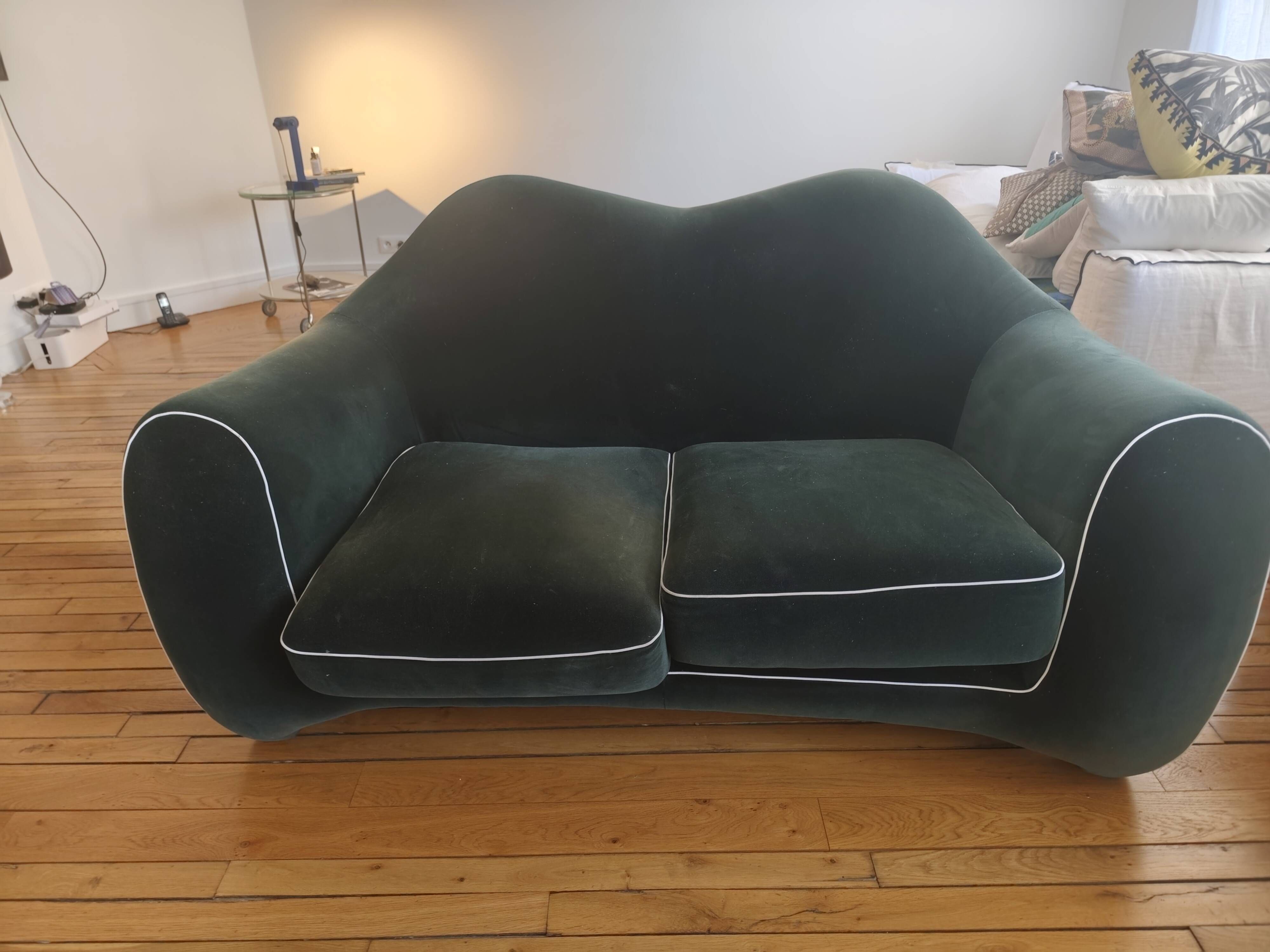 Two-seater sofa by Roche Bobois designed by Christian Lacroix purchased in 2019.