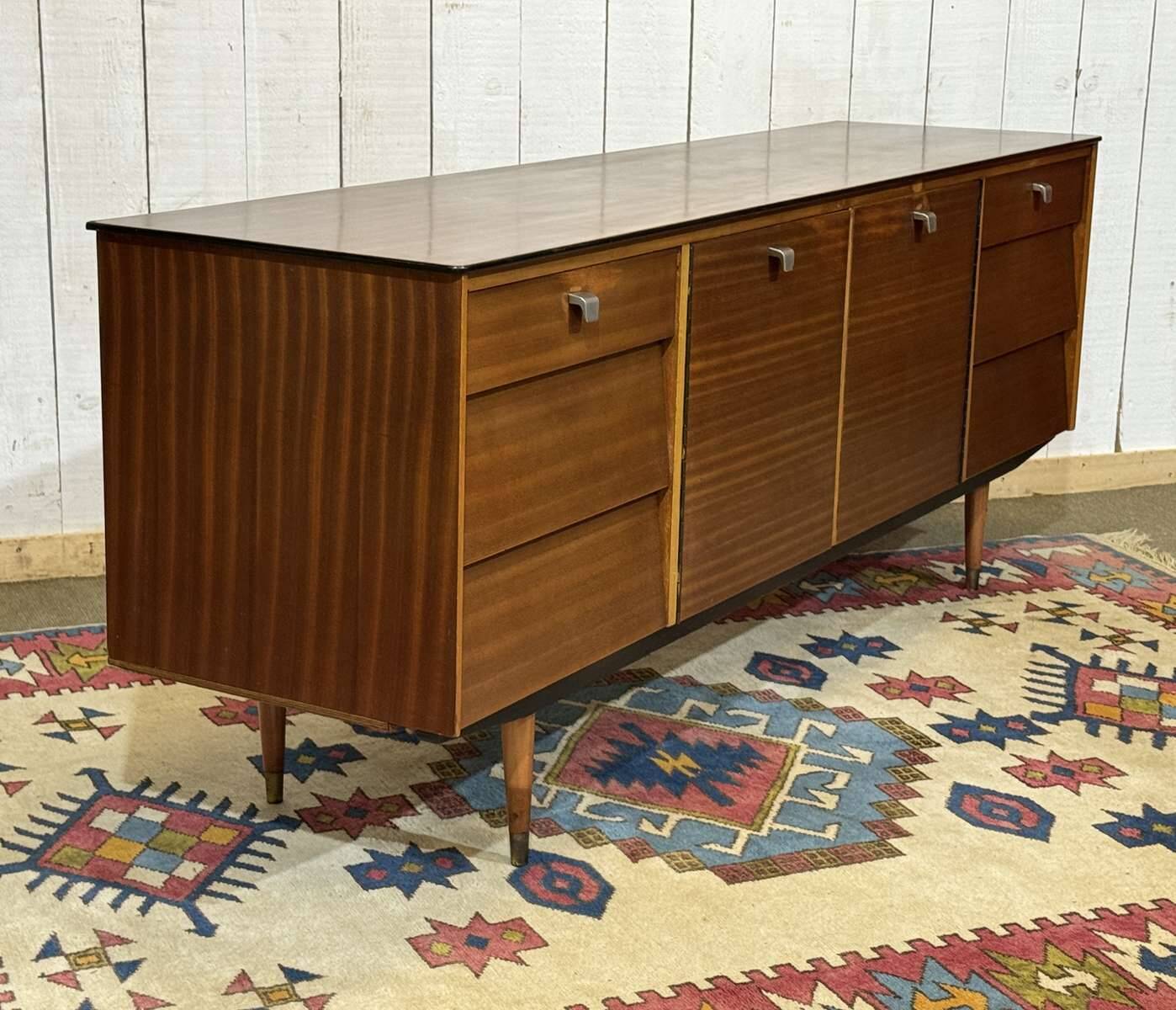 1970s English enfilade in mahogany