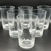 Baccarat - 6 crystal Richelieu goblets