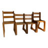 Quatuors de chaises enfants Baumann modèle luge