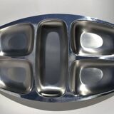 Plat Alessi inox compartimenté