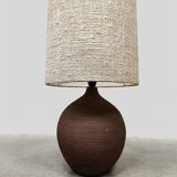 Vintage ceramic table lamp XL 'earth tones'