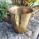Yellow copper champagne bucket / vintage 70s