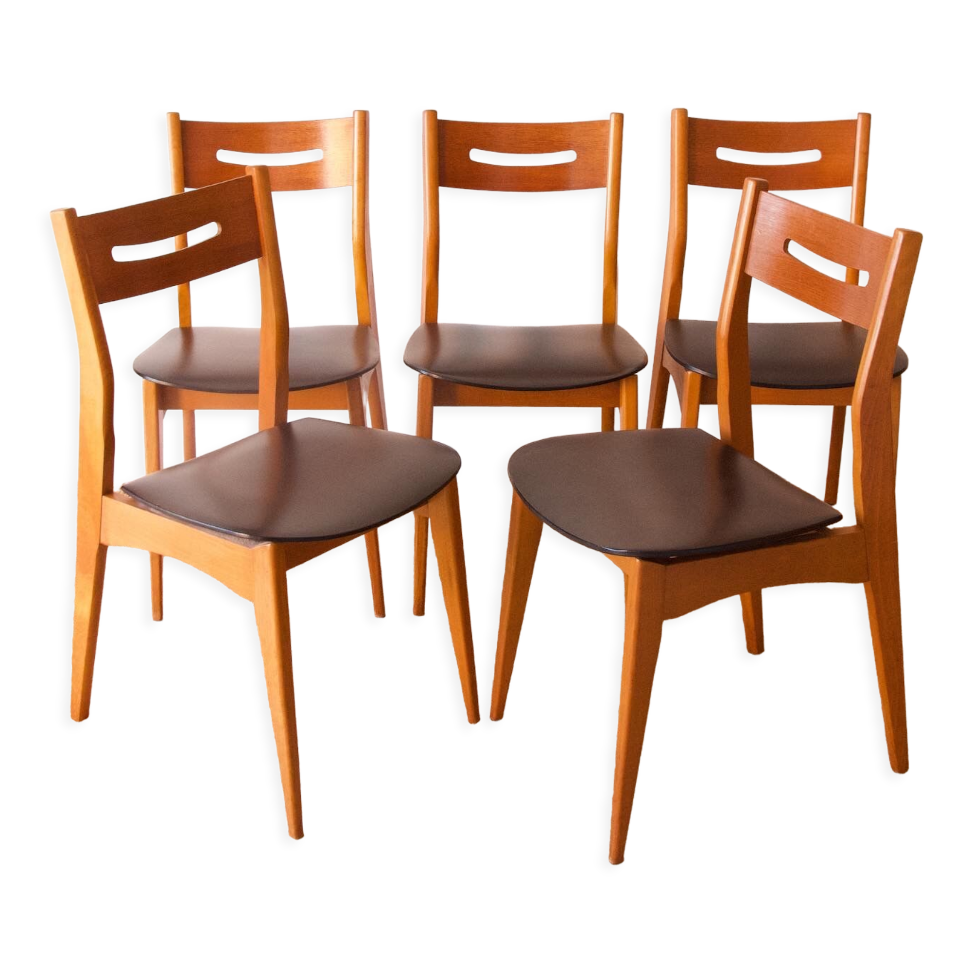 5 Scandinavian chairs 60s