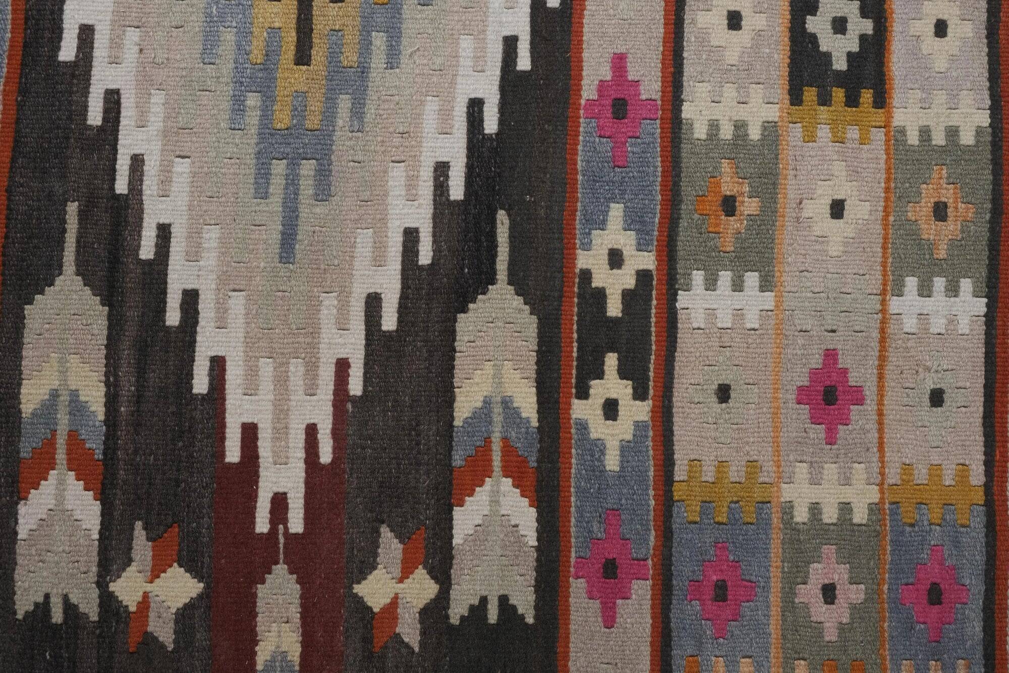 Vintage Turkish hallway rug 75x724 cm
