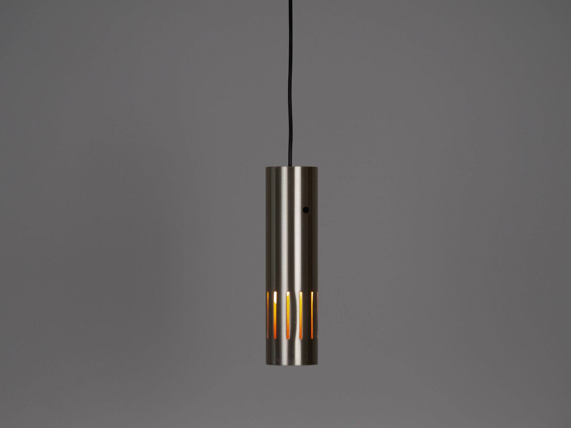 3 vintage trombone lamps from Denmark by Jo Hammerborg, Fog and Morup, 1960s.