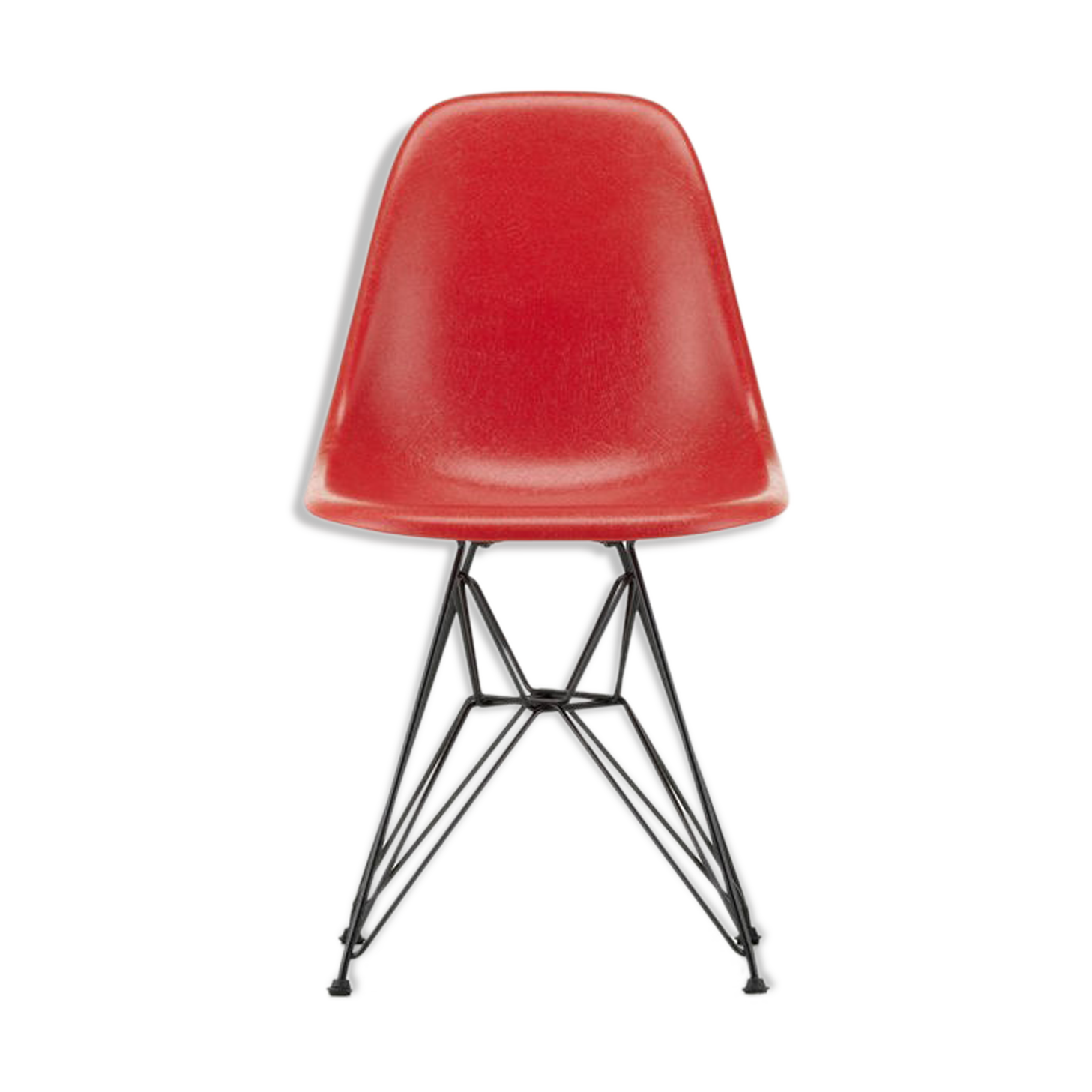 Vitra - Eames Fiberglass Chair DSR Epoxy Red - Charles - Ray Eames 1950