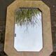 Vintage octagonal mirror from the 80s, 70x50cm.