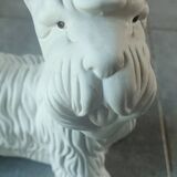 Ceramic zoomorphic dog statue