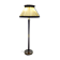 1950's floor lamp in mahogany and brass