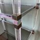 70s shelf in plexiglas and smoked glass