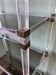 70s shelf in plexiglas and smoked glass