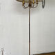 Vintage brass tripod floor lamp