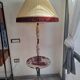 Italian brass and ceramic tripod floor lamp/table 1950s