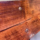 Farmhouse bench with backrest