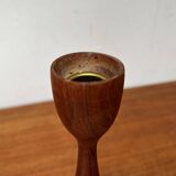 Mid-Century Danish Teak Tulip Candle Holder, 1960s
