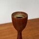 Mid-Century Danish Teak Tulip Candle Holder, 1960s