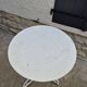 19th century wrought iron garden bistro pedestal table