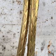 "Palm Trees" floor lamp, Christian Techoueyres for Maison Jansen, gilded brass, 1970s – France