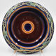 Cover-pot decor of murals in majolica Sarreguemines Majolica earthenware