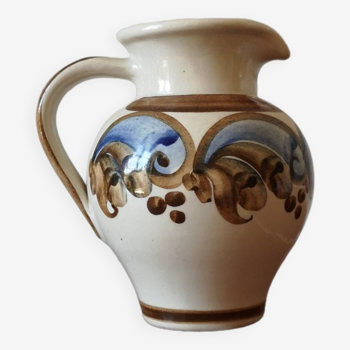Joli pichet / vase décor oriental, vintage céramique allemande Heyde Keramik