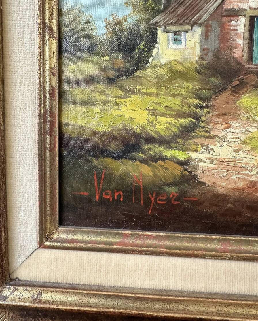Oil painting on canvas by Van NYER