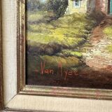 Oil painting on canvas by Van NYER