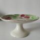Plate on a pedestal in strawberry slip