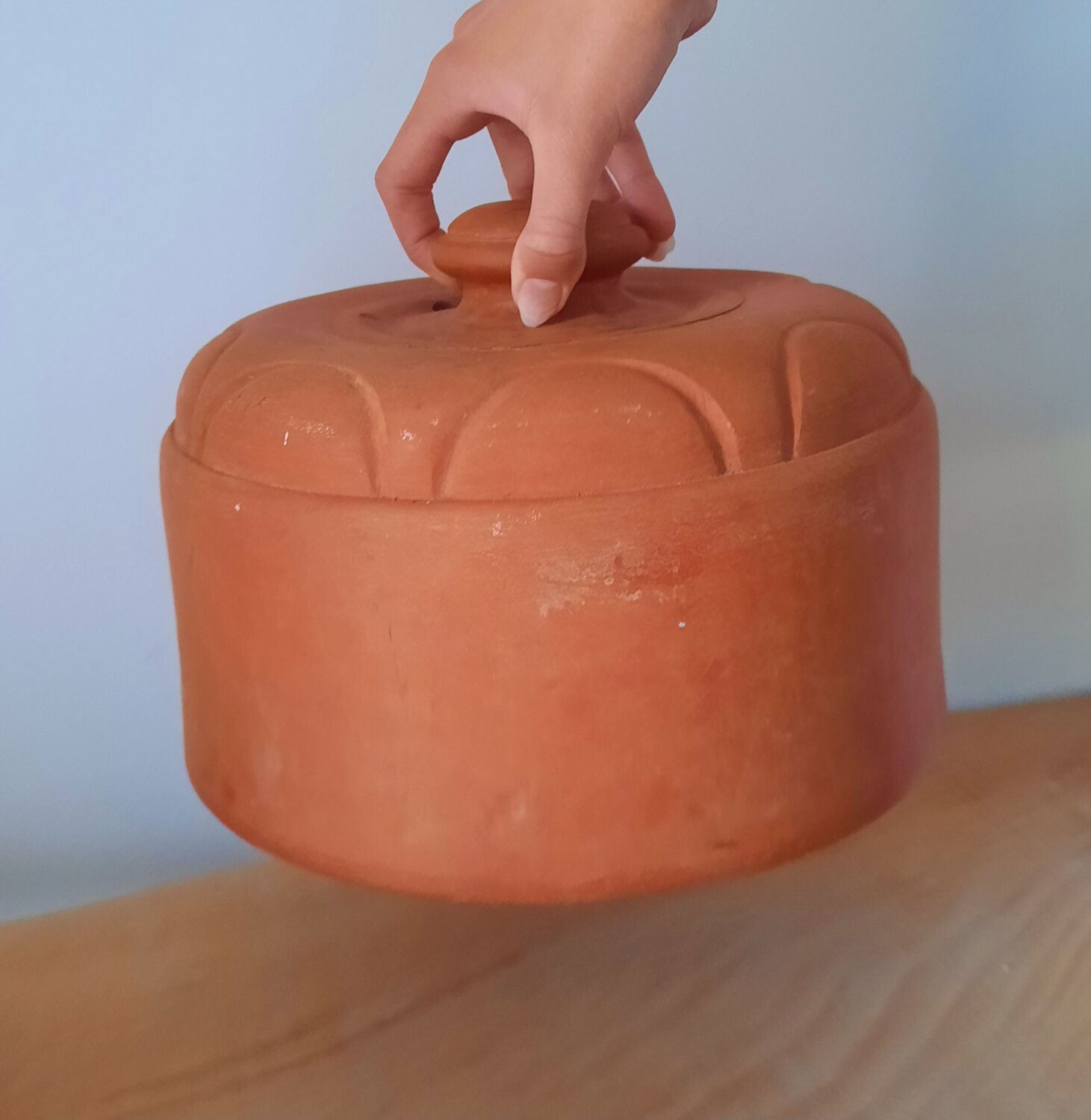 Terracotta butter bell