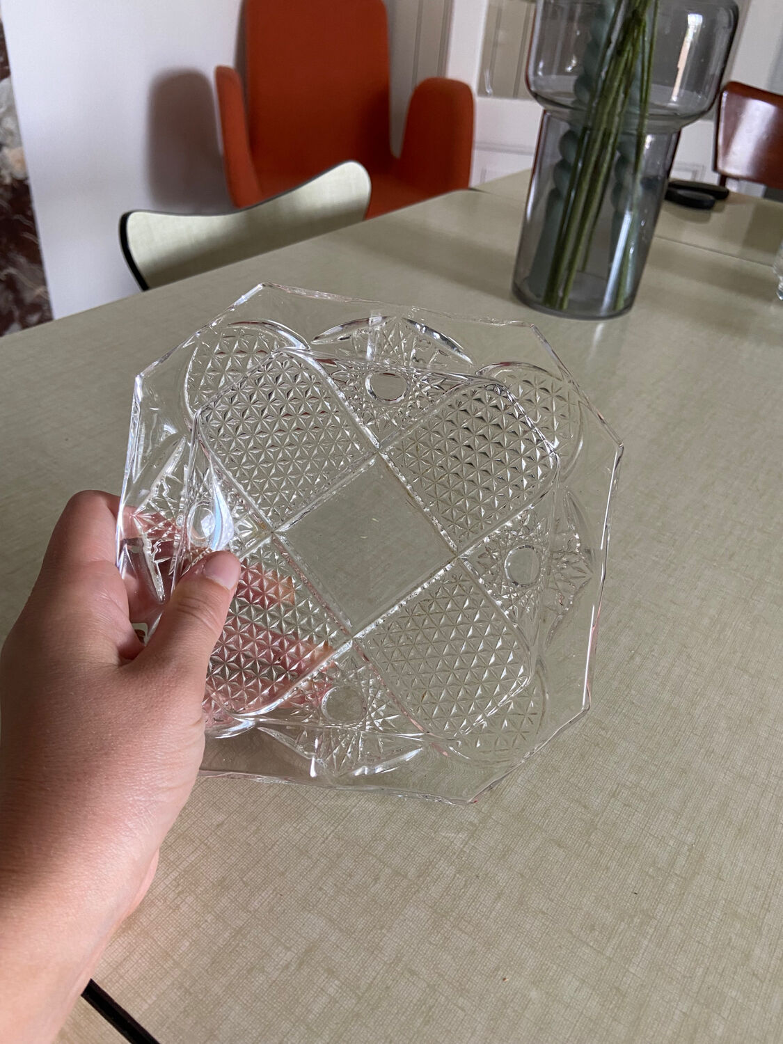 Empty pocket crystal 70s