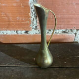 Vintage Gold Metal MCM Bud Soliflore Vase