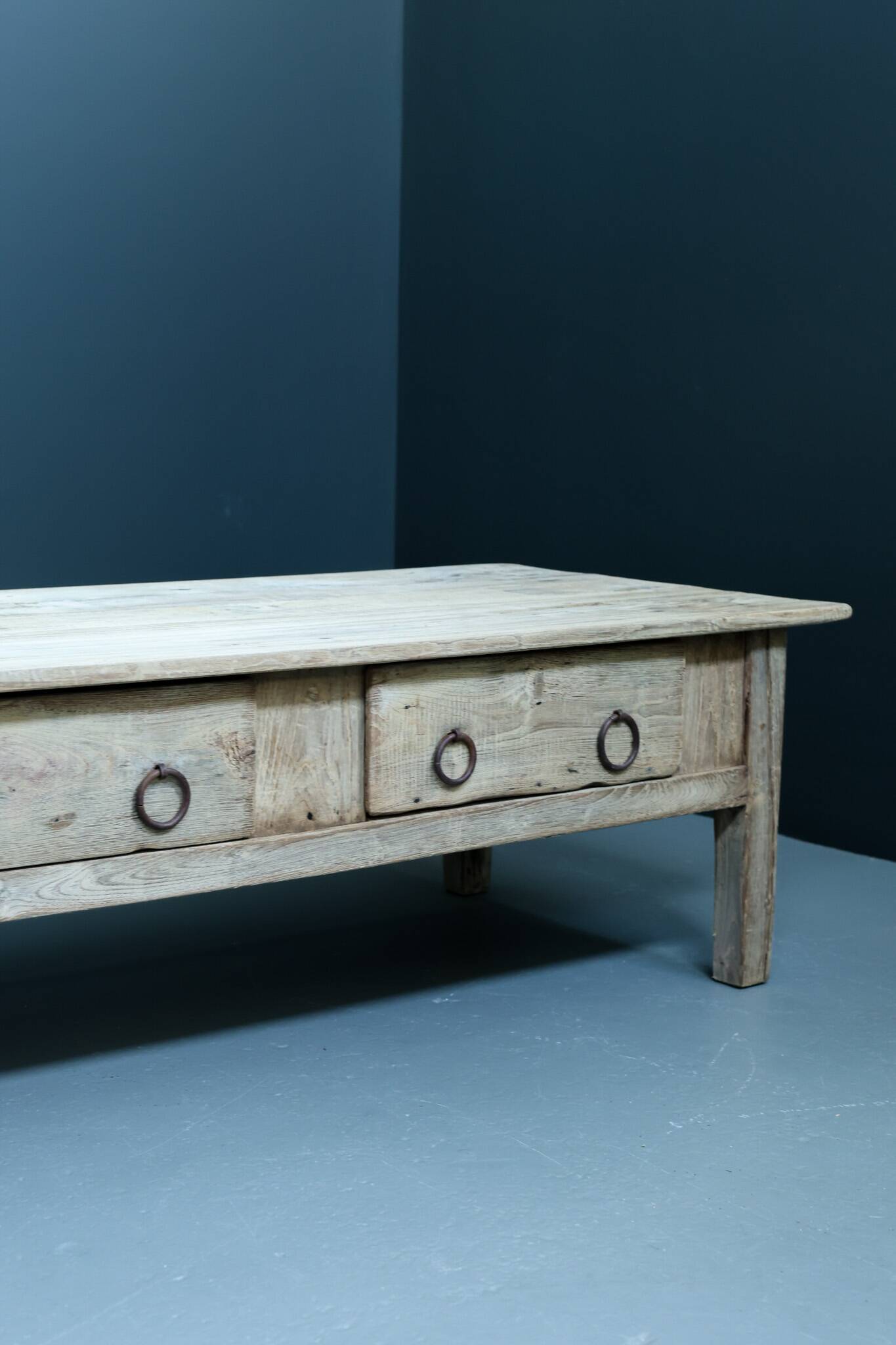 Coffee Table Spanish Farmhouse, Early 19th Century - Oak Table, Antique Tab
