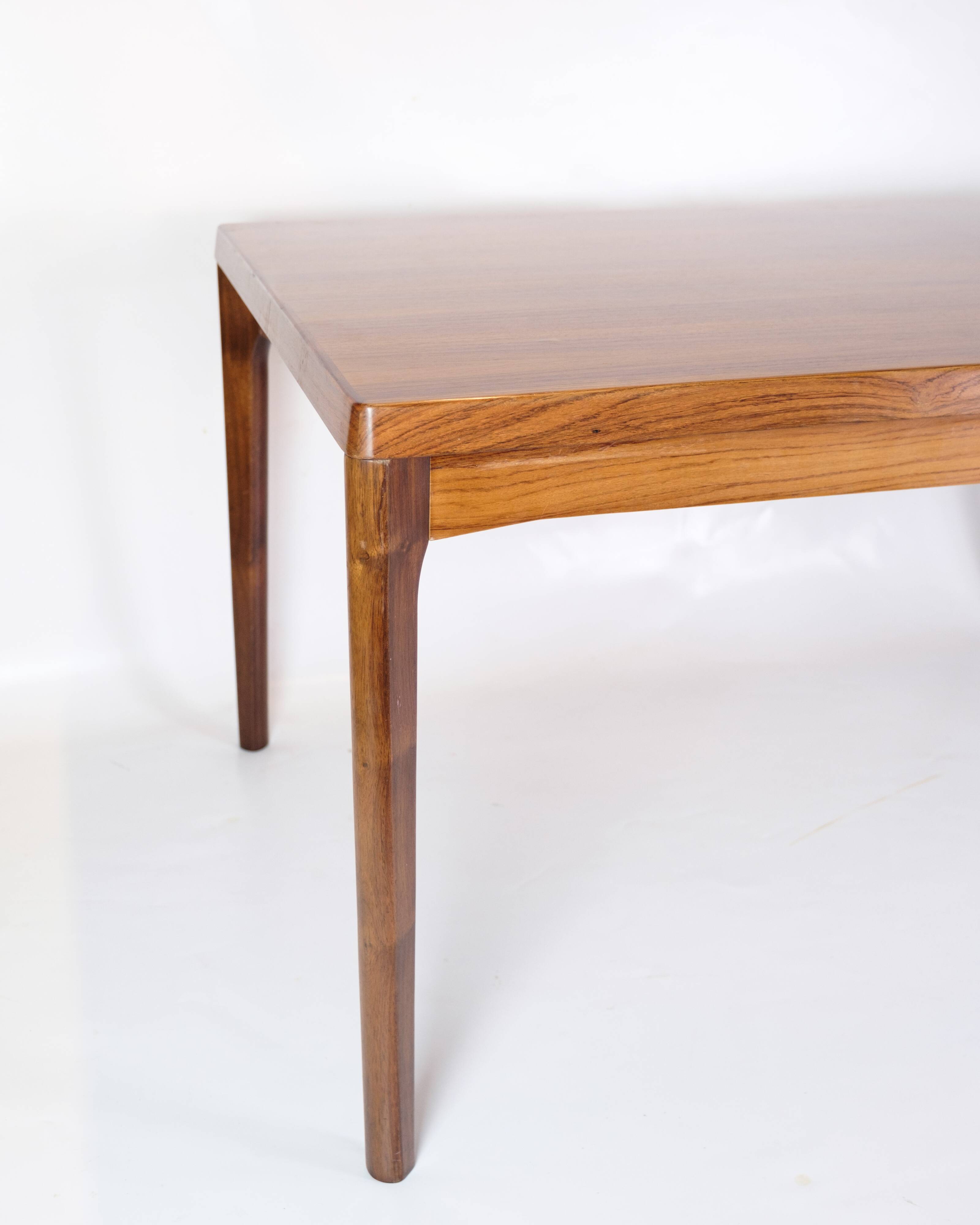 Dining Table With extensions Made In Rosewood By Henning Kjærnulf From 1960s
