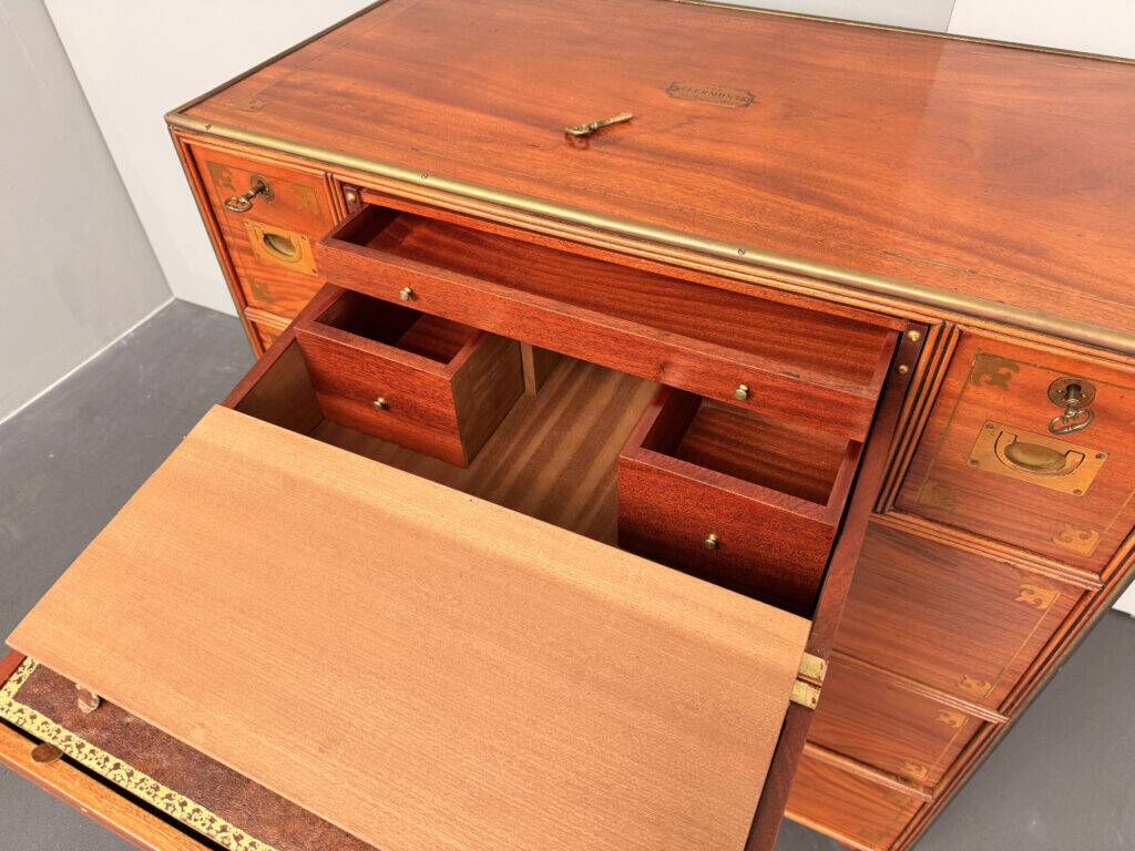 Ship’s chest with writing desk, England, 1940