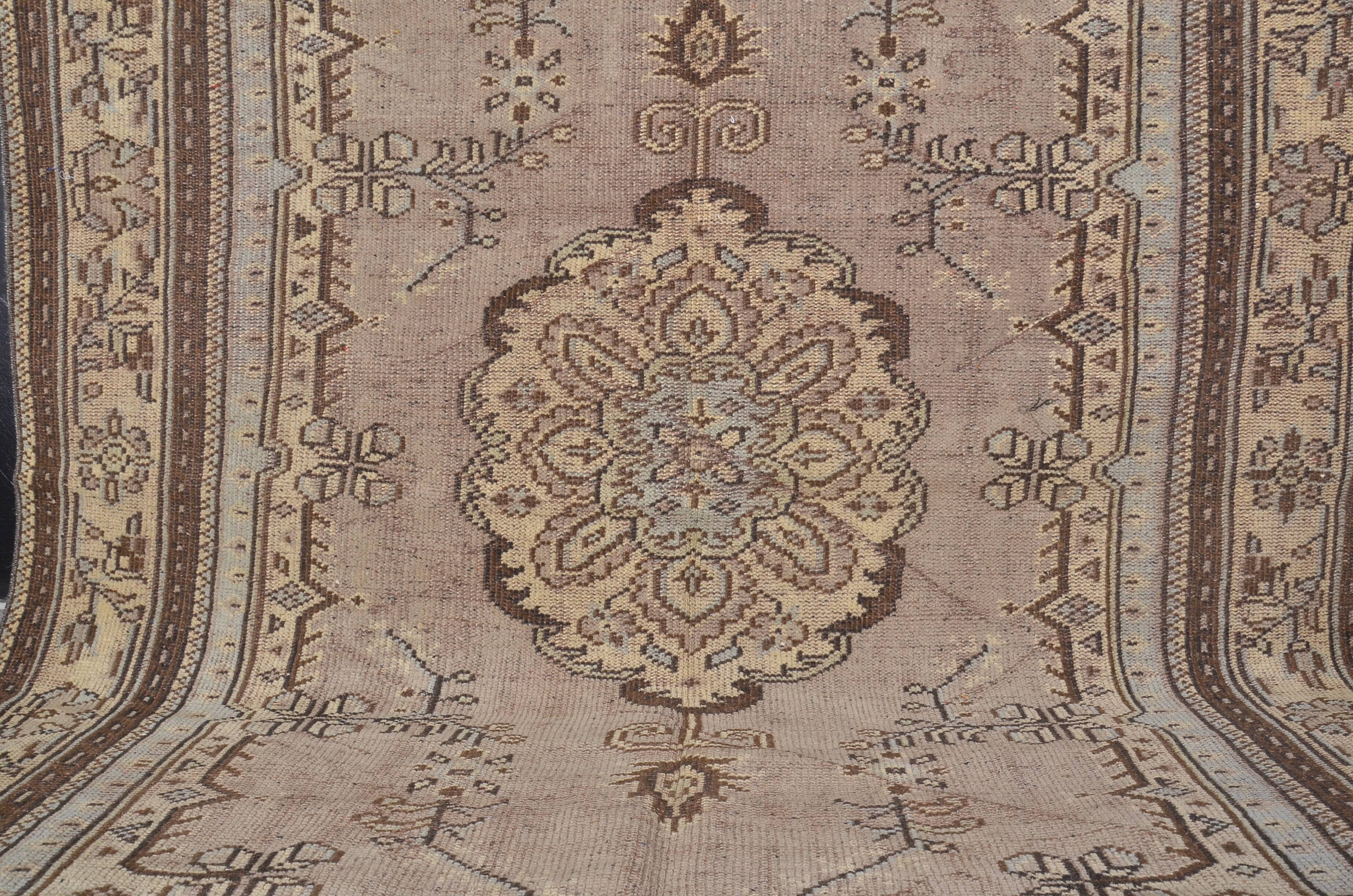 Brown Handmade Tribal Oushak Rug sku2333
