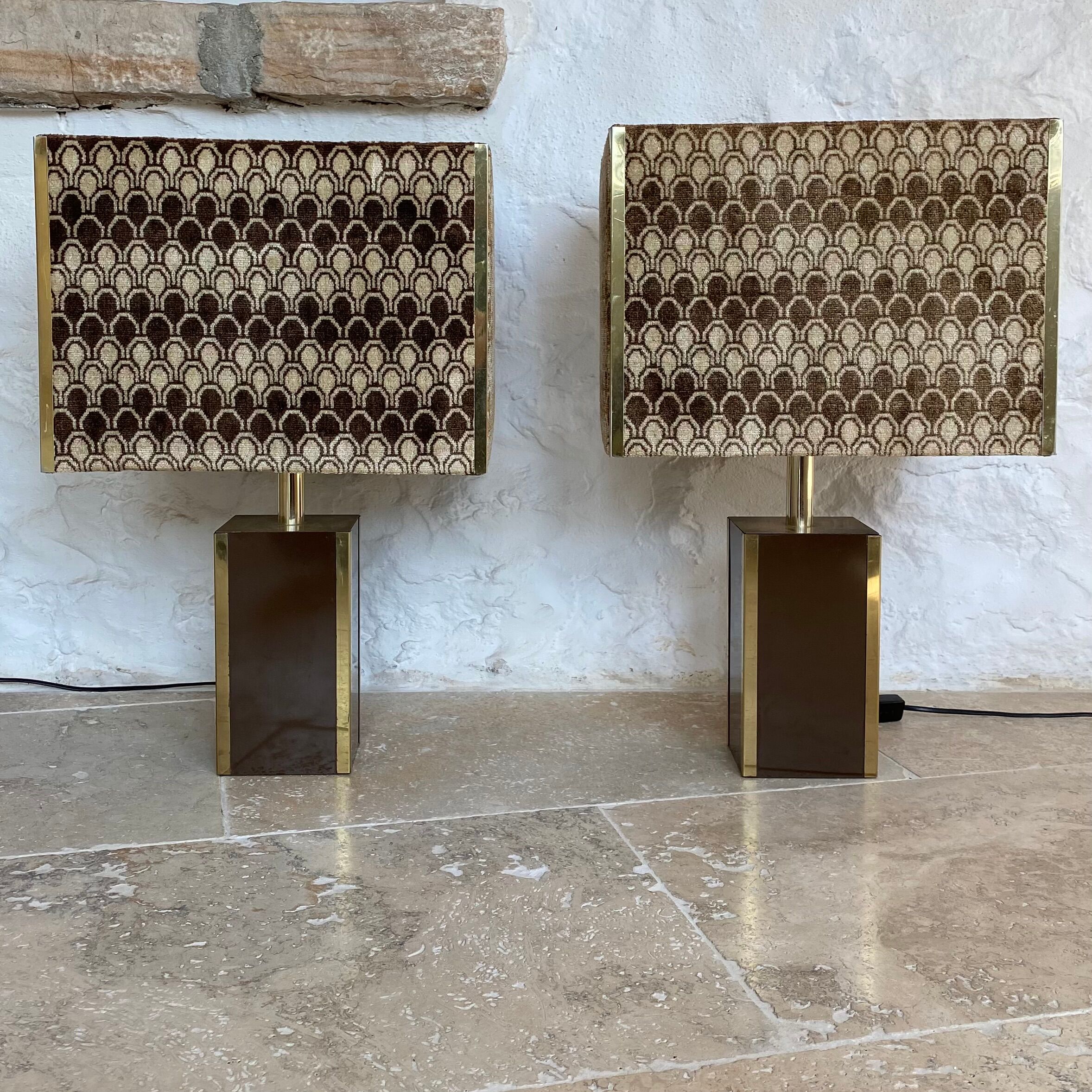 Paire de lampes 1970